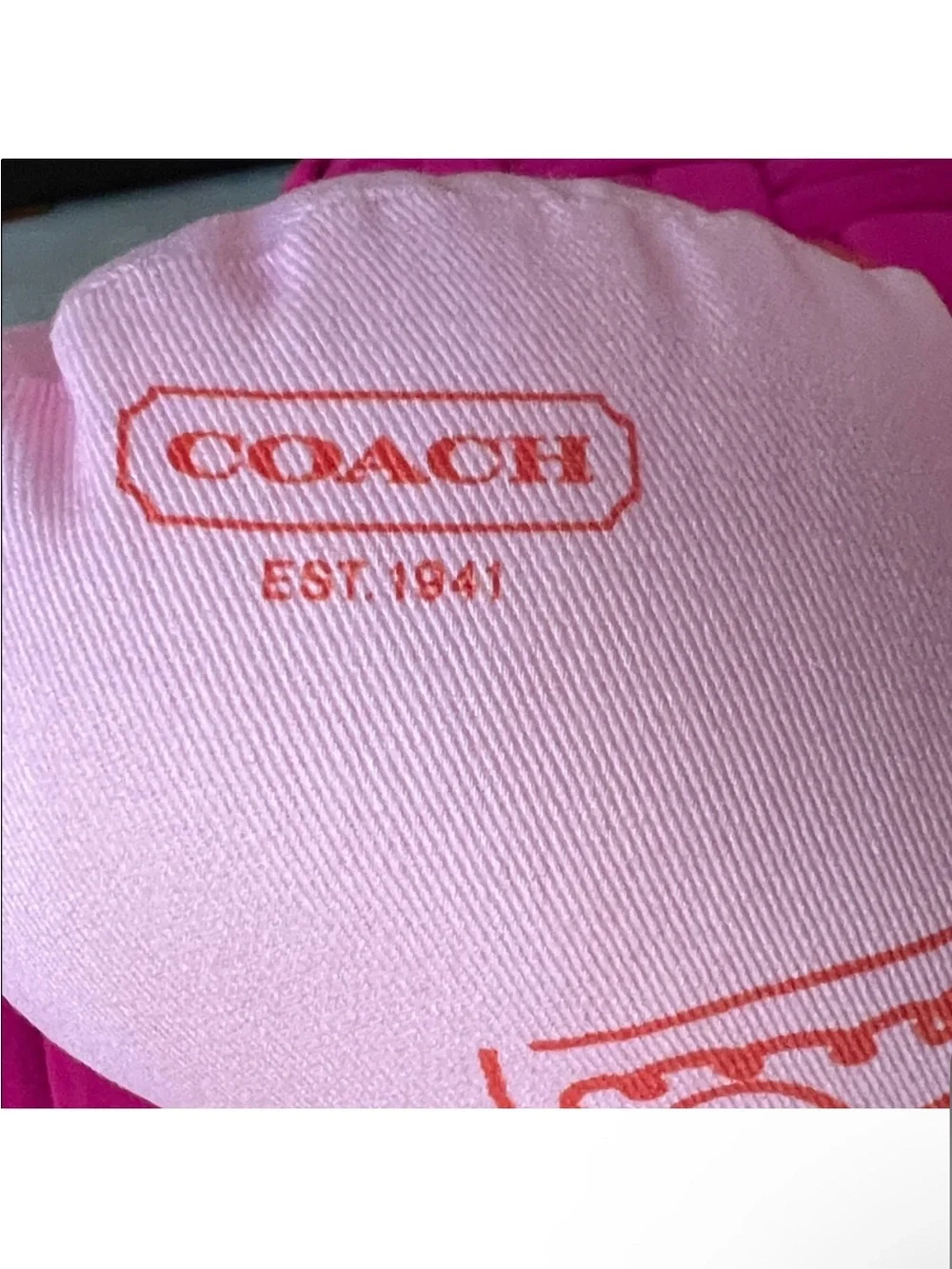Coach Poppy Chan Cherry Pillow
